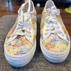 Keds Rifle Paper Company Size 10 Sneakers Floral Mesh